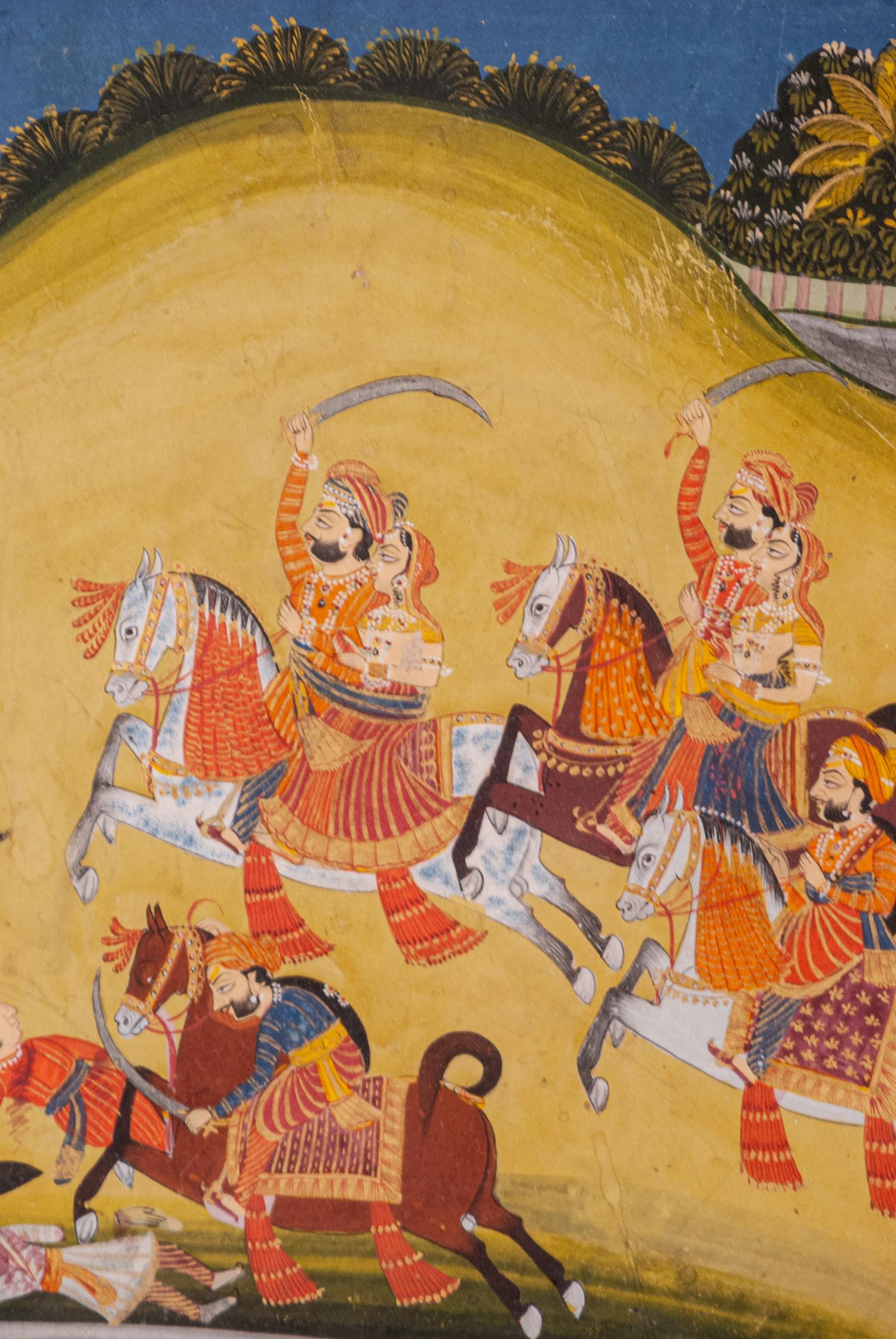 Three Indian Miniature Paintings