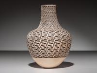 Fine Line Pottery Vase, Anasazi Revival
