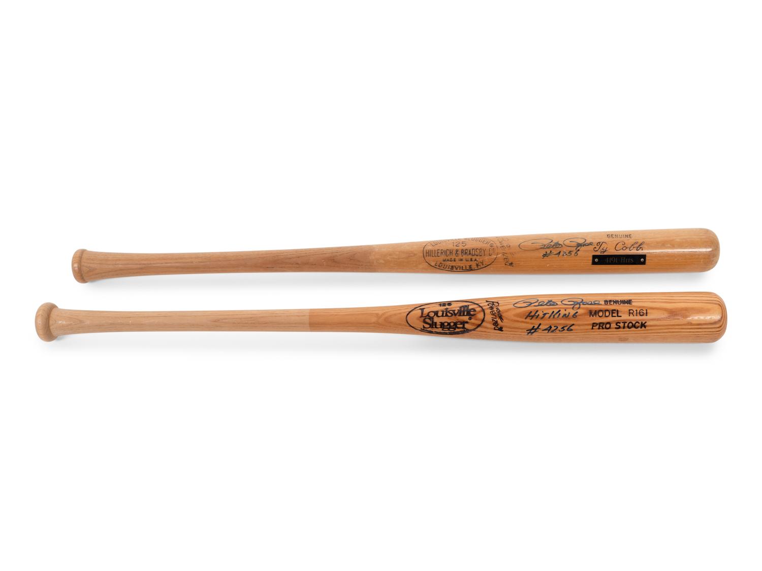 A Group of Pete Rose Signed Autograph Baseball Bats (BAS Beckett Authentication Services Certified),