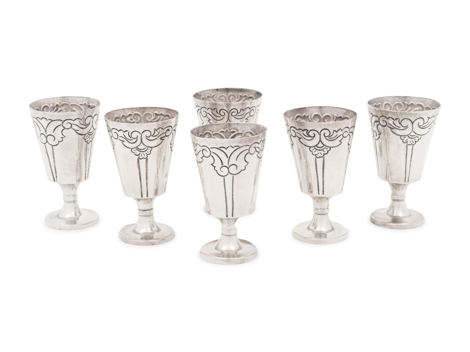 A Collection of Mexican and American Silver Table Articles