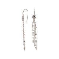 WHITE GOLD AND DIAMOND FRINGE EARRINGS