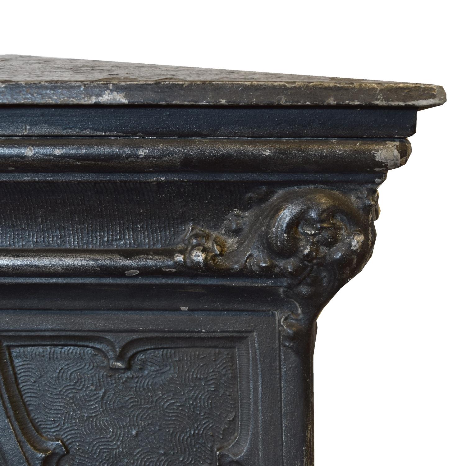 A Cast Aluminum Newel Post manufactured by the Winslow Brother's Foundry for the Isabella Building, Chicago, IL. 21.25" W x 11.5" D x 5 — United States, Circa 1893