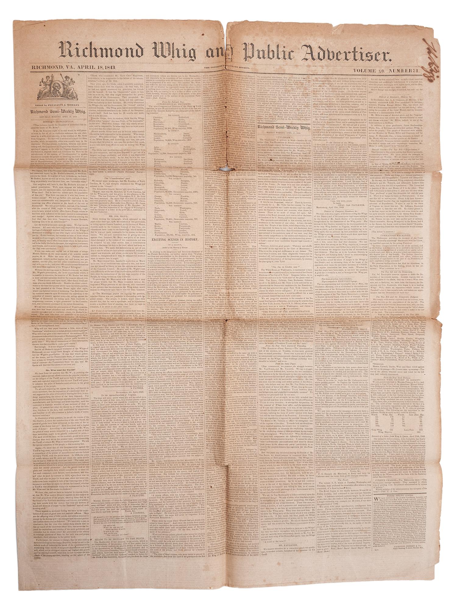 [PERIODICALS]. A group of 13 nineteenth-century newspapers and publications, including The Emancipator and the Catholic newspaper of the Yankton Sioux.