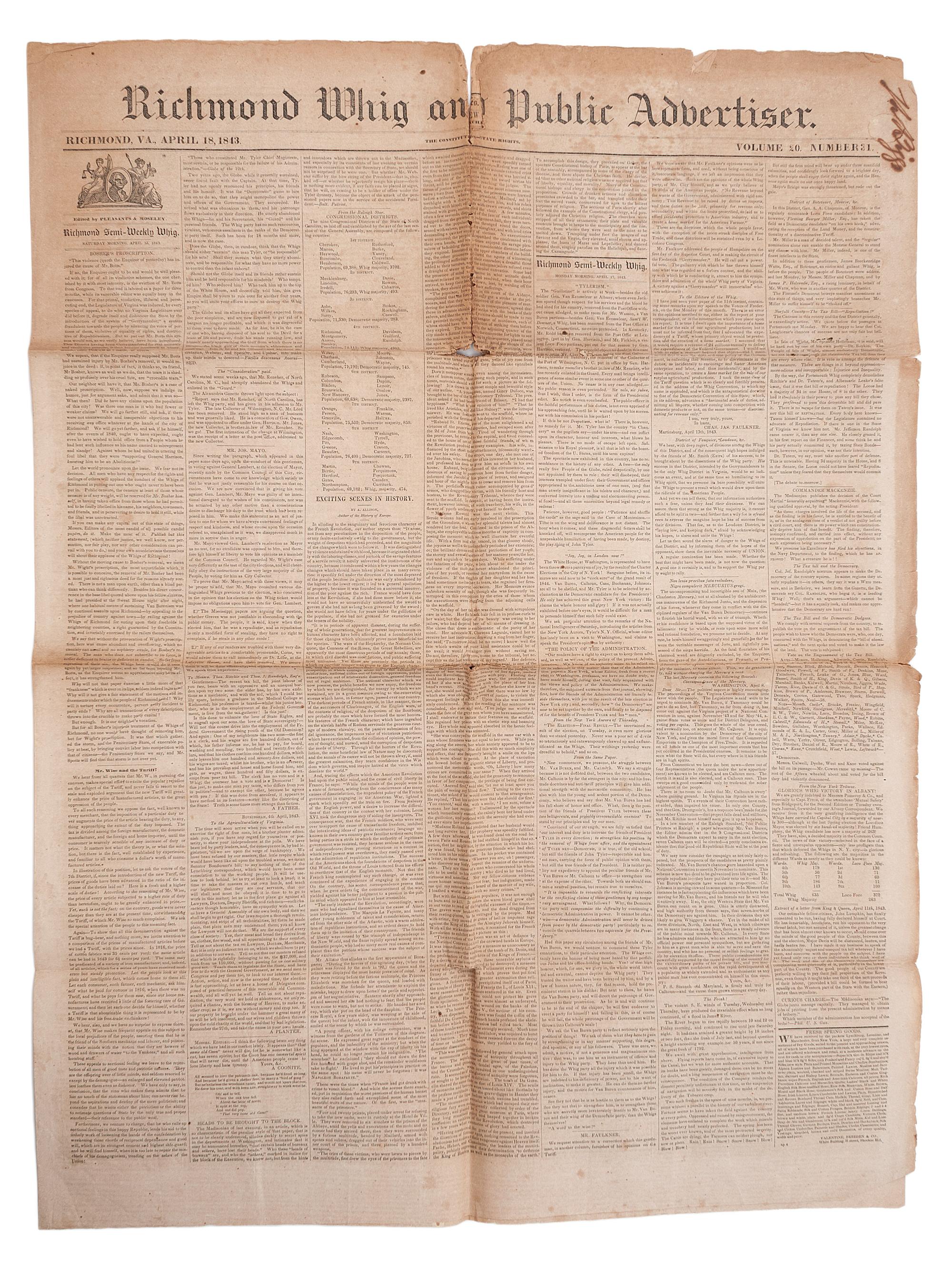 [PERIODICALS]. A group of 13 nineteenth-century newspapers and publications, including The Emancipator and the Catholic newspaper of the Yankton Sioux.