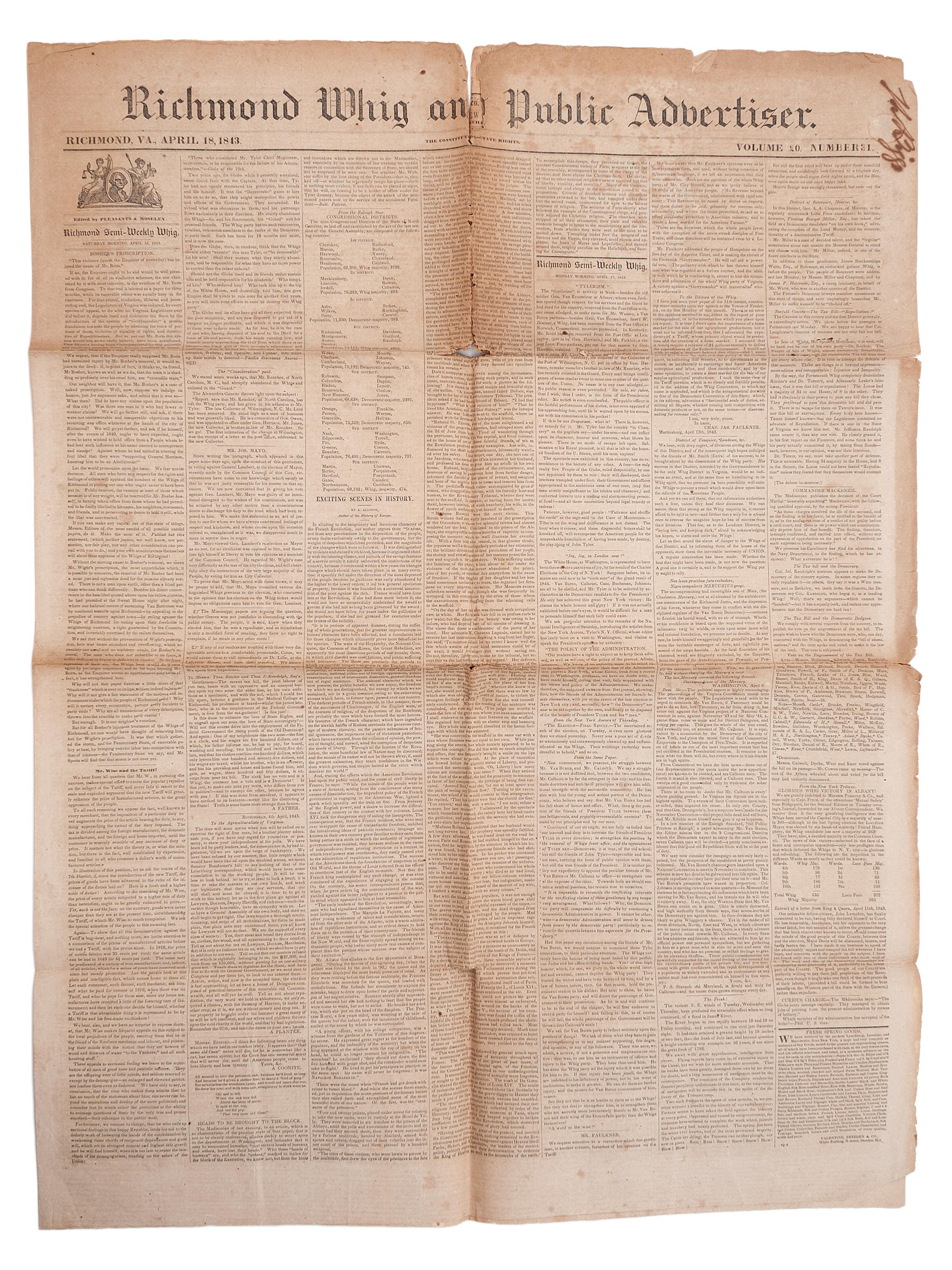 [PERIODICALS]. A group of 13 nineteenth-century newspapers and publications, including The Emancipator and the Catholic newspaper of the Yankton Sioux.