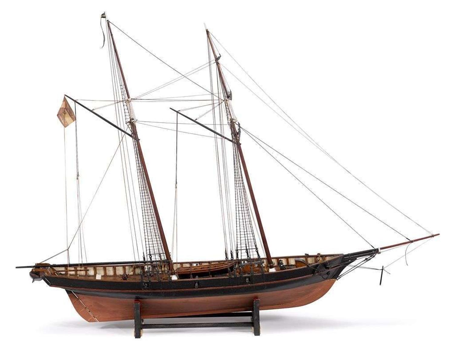 Model of the topsail schooner Sarandi Goleta 20th century