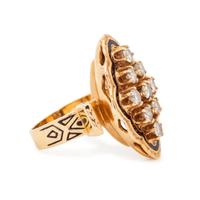 DIAMOND AND ENAMEL RING
