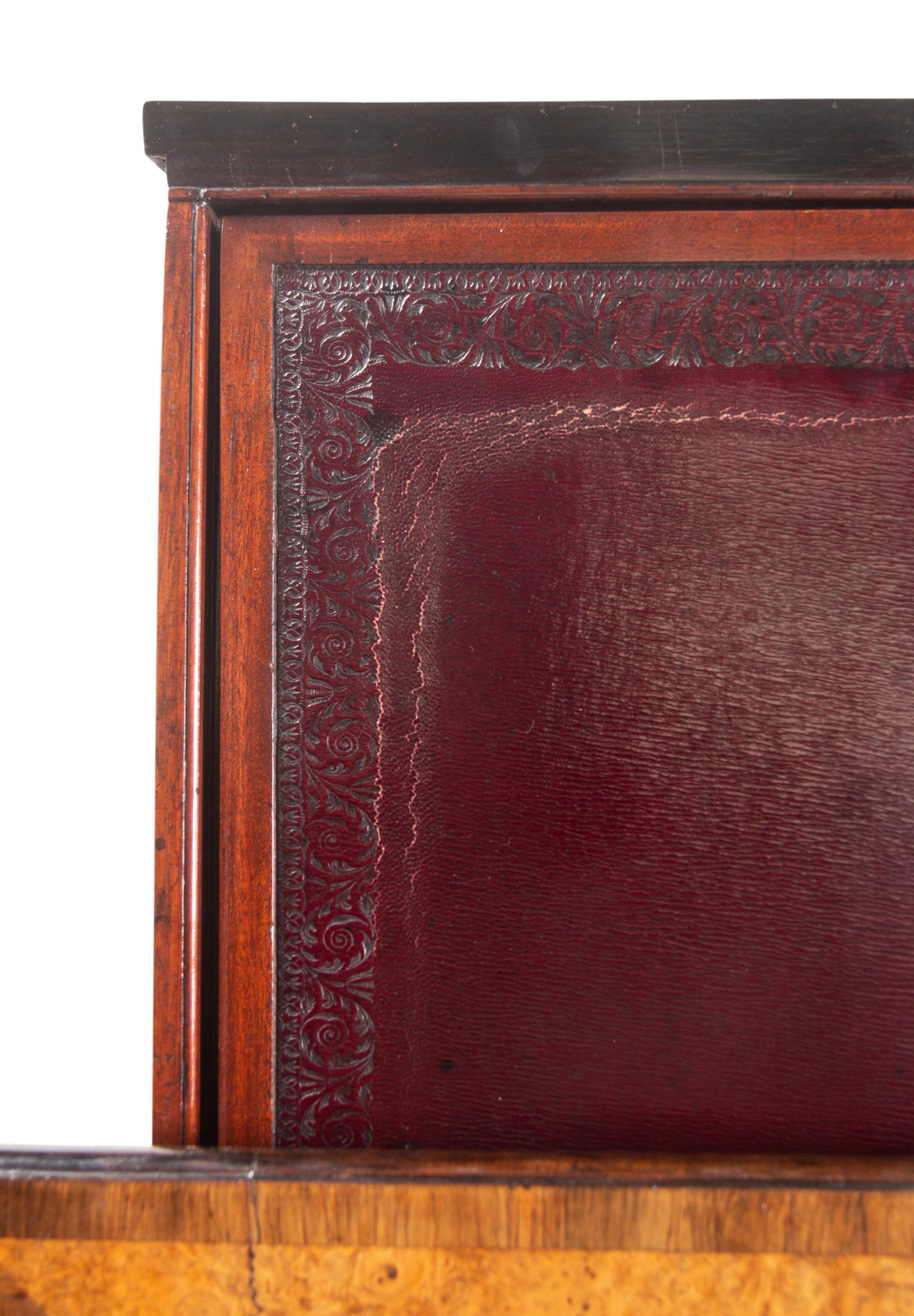 A George III Mahogany, Padouk and Amboyna Pembroke Table