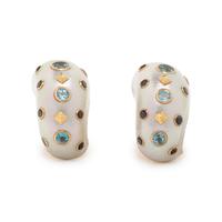 TRIANON, TURBO SHELL AND MULTIGEM EARRINGS