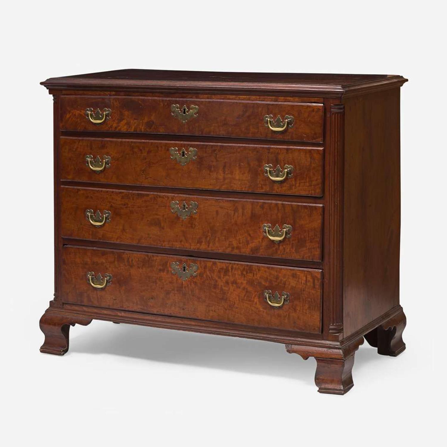 A Chippendale carved mahogany chest of drawers Philadelphia, PA, circa 1780