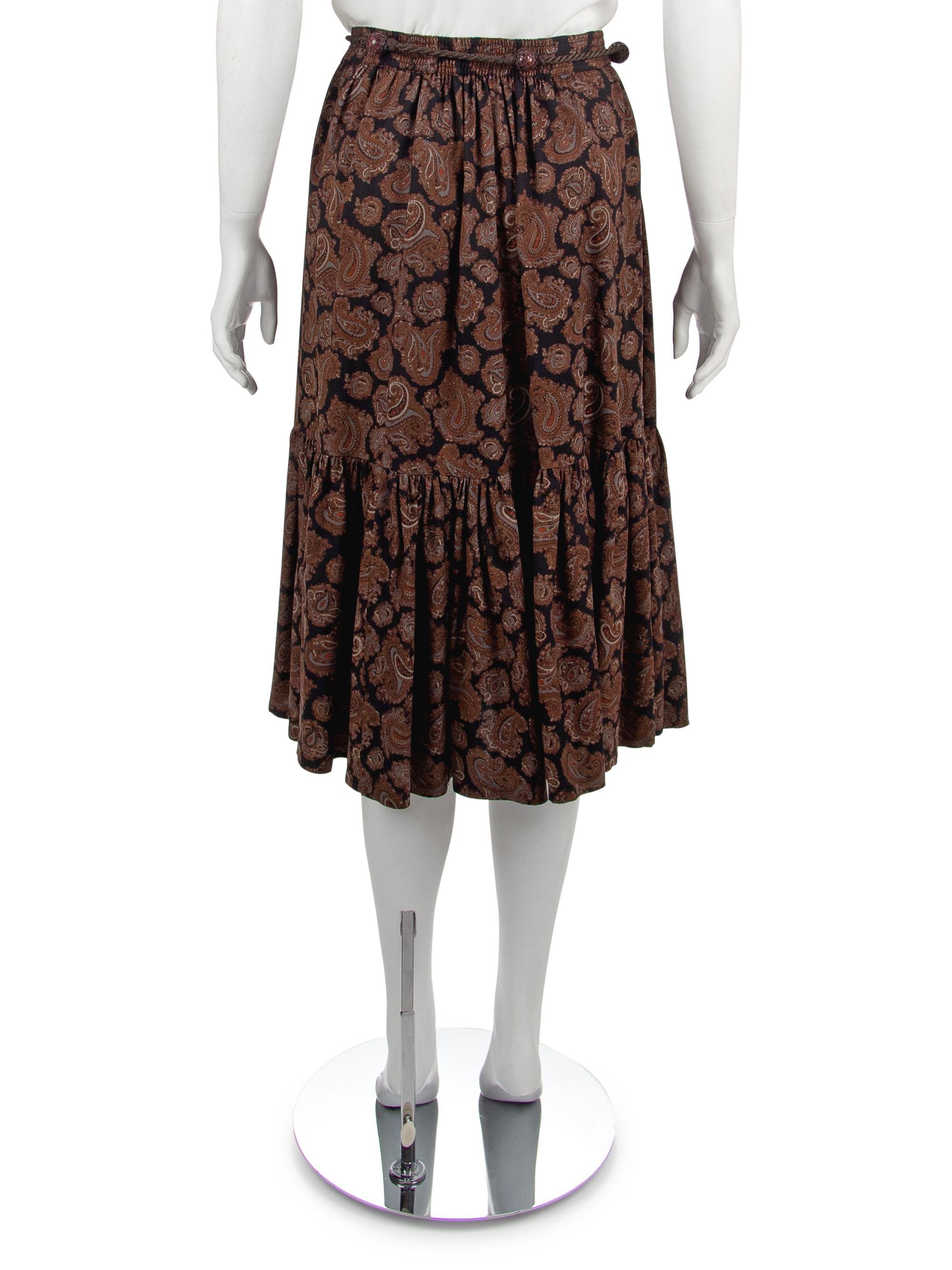 Yves Saint Laurent Skirt and Belt, 1970s