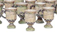 A Set of Twenty-One MacKenzie-Childs MacLachlan Ceramic Mugs
