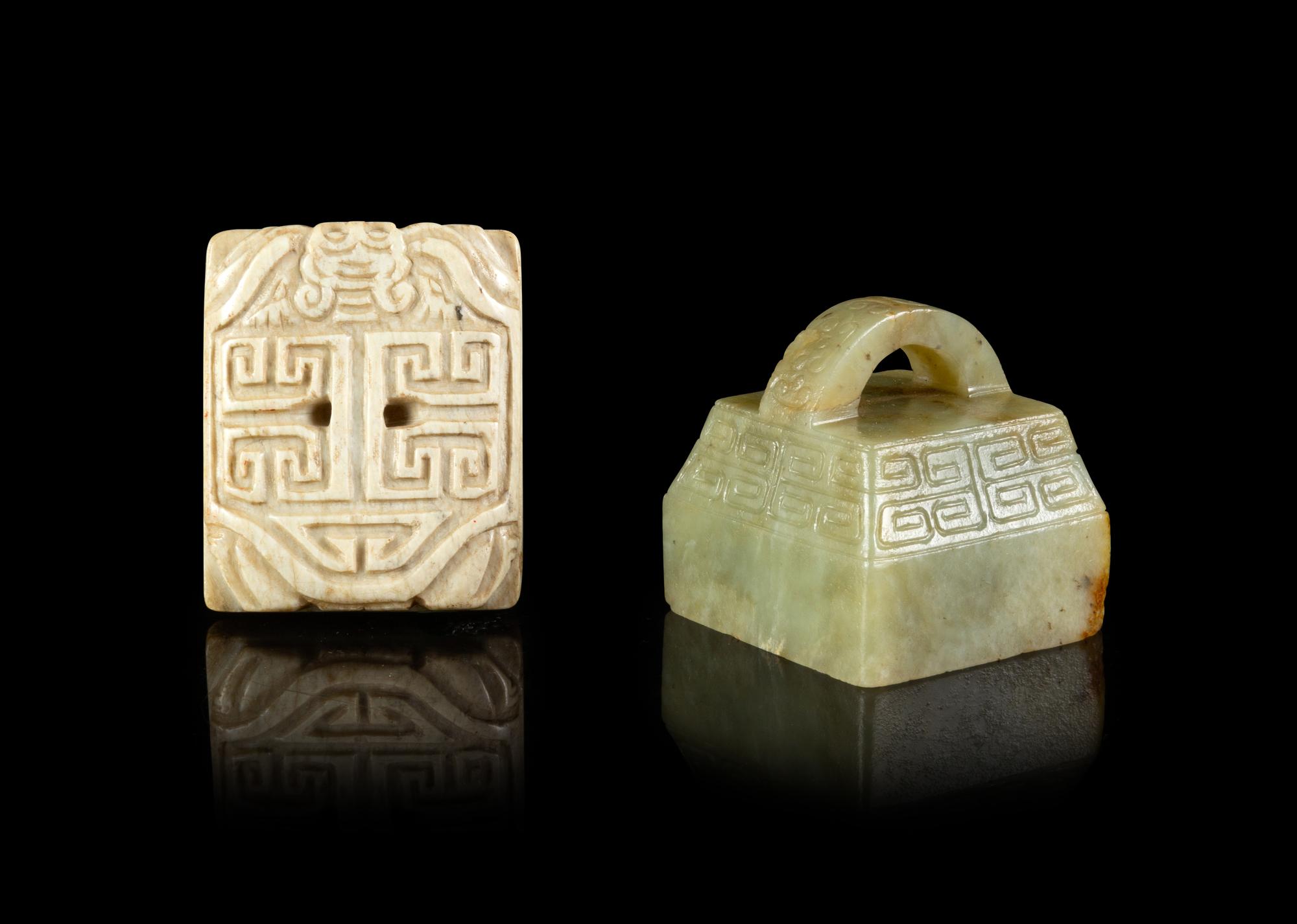 Two Large Jade Seals