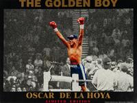 An Oscar de la Hoya Signed Autograph Display (de la Hoya Foundation Letter)