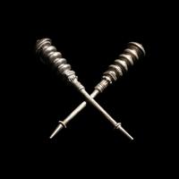 A Pair of Etruscan or Greek Silver Pins