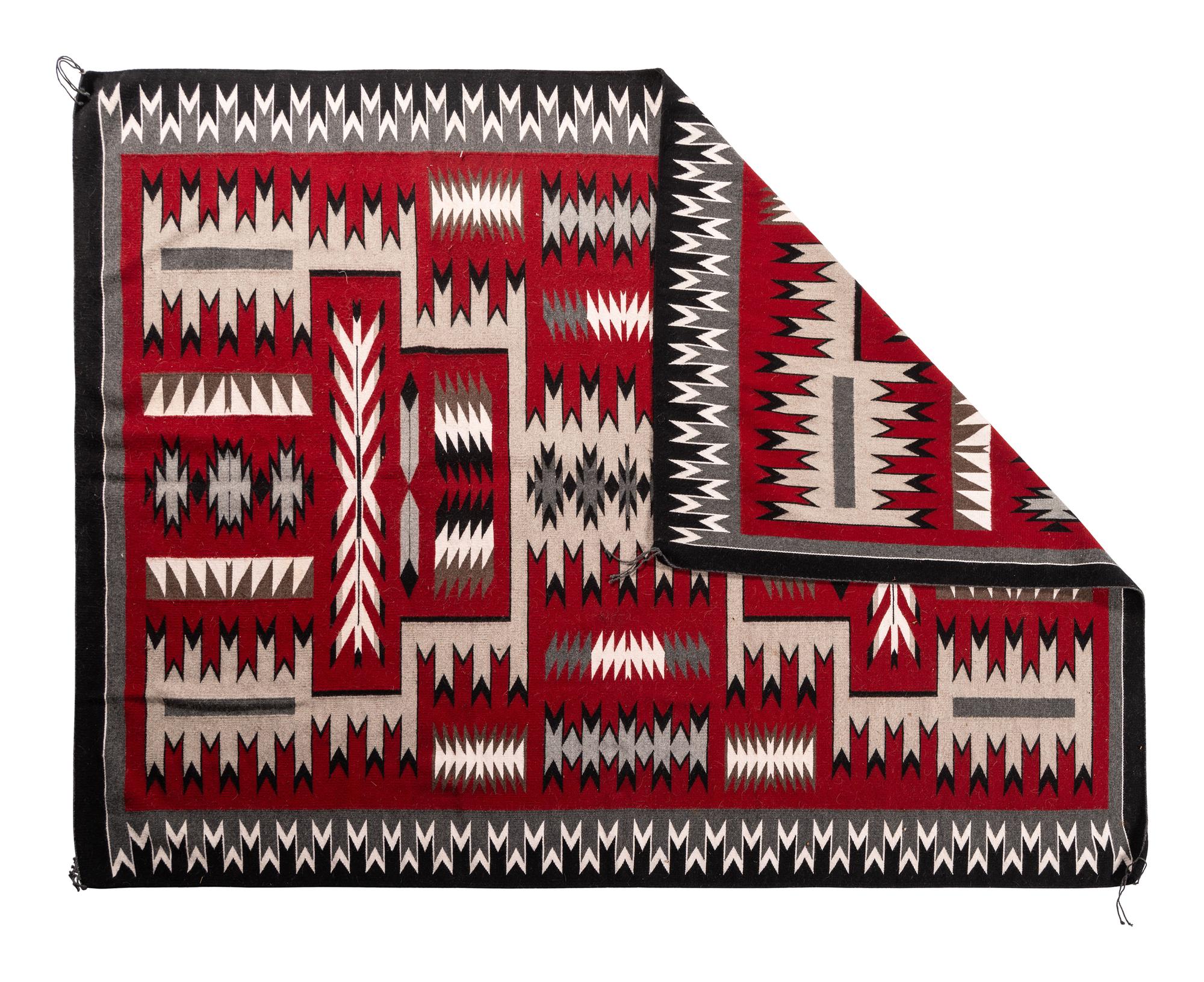 Roomsize Navajo Storm Pattern Weaving / Rug