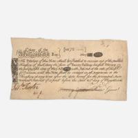 [American Revolution] [Revere, Paul] Colony of the Massachusetts Bay 20 Shilling Note