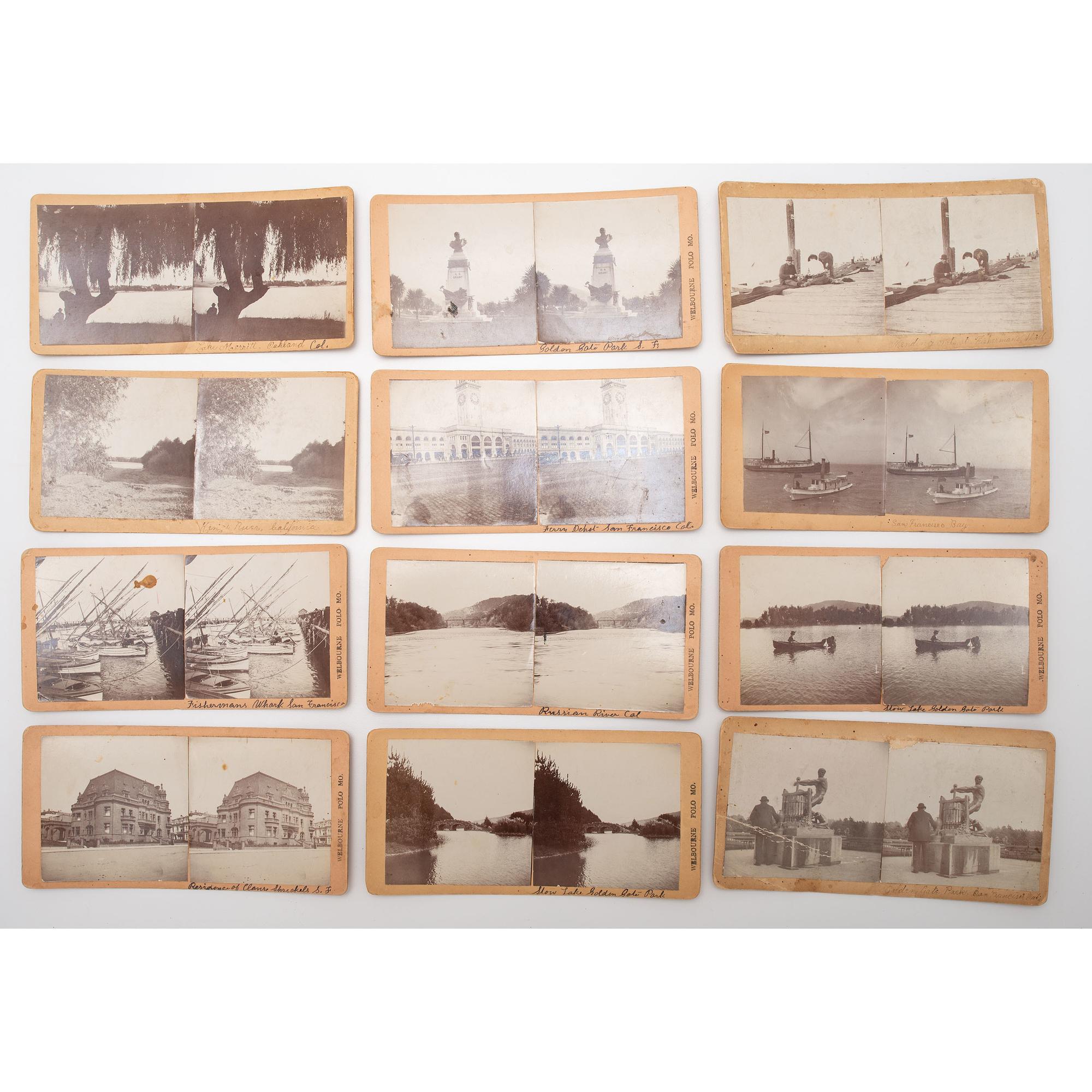 Early San Francisco Stereoview Collection, Lot of 27