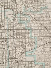 A group of five American state and city maps, comprising: