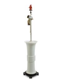 A Blanc de Chine Porcelain Vase Mounted as a Lamp