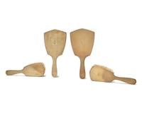 An Assembled 14 Karat Gold Dressing Set