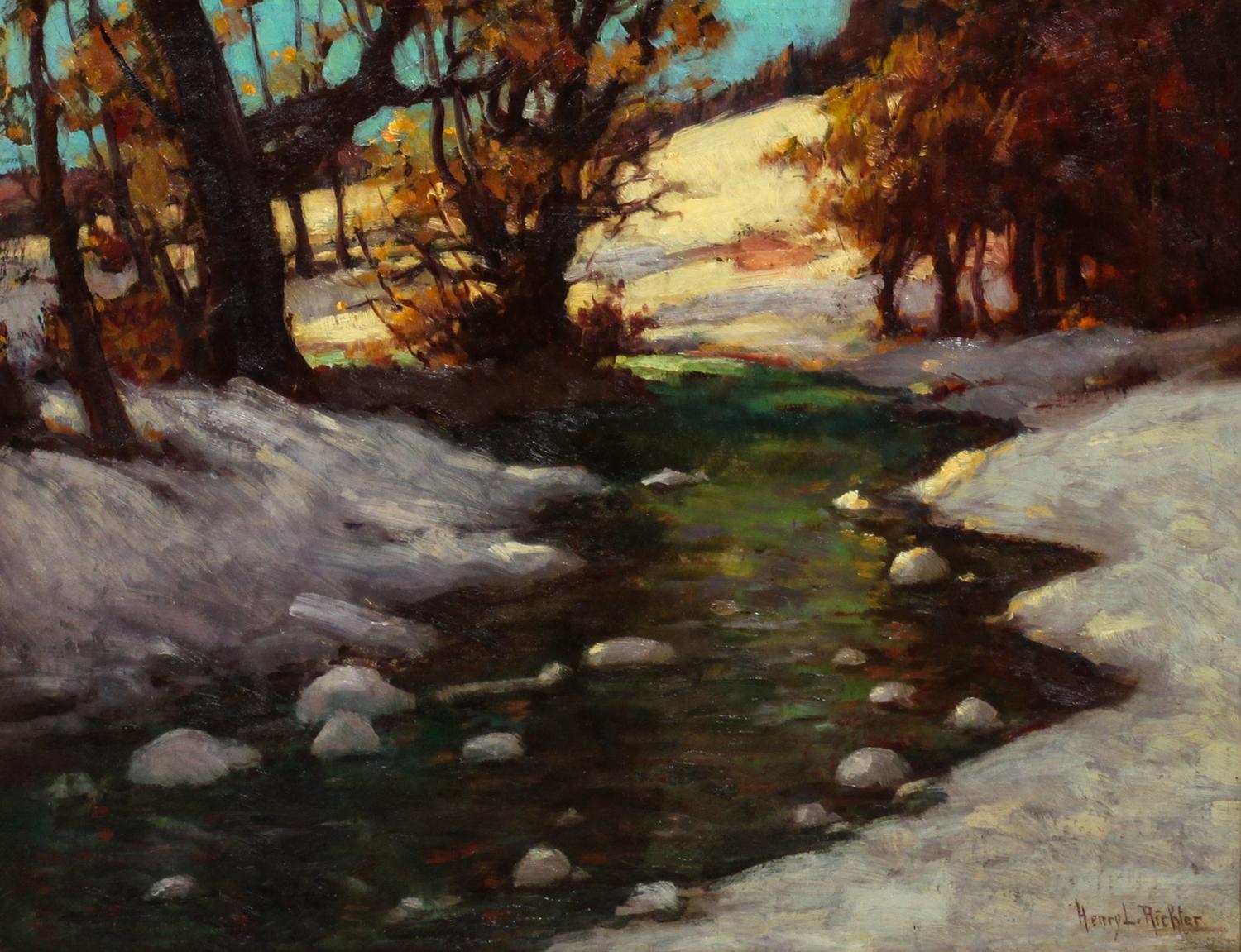 Henry Leopold Richter, (American, 1870-1978), Winter Creek