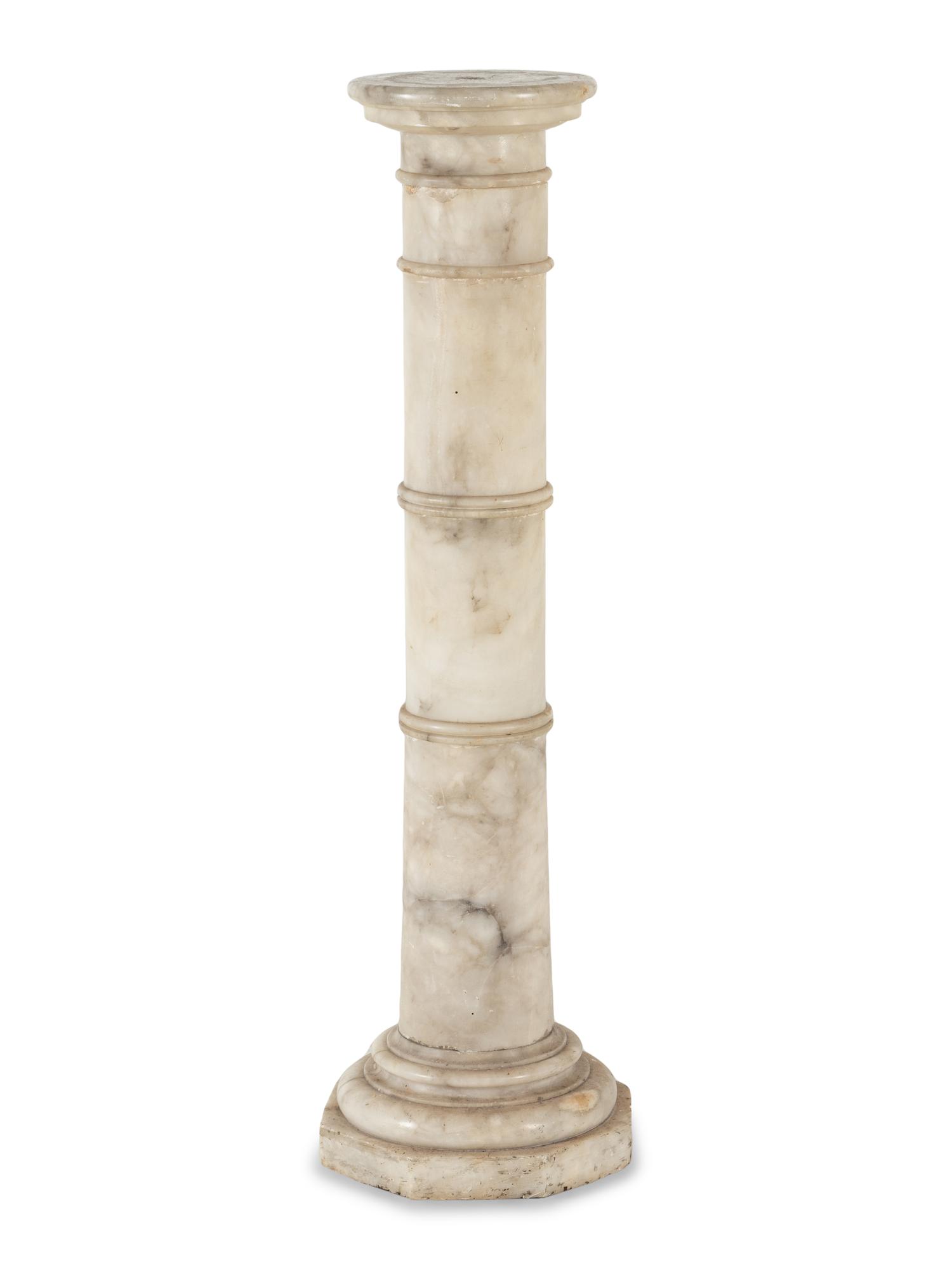 A Continental Marble Pedestal