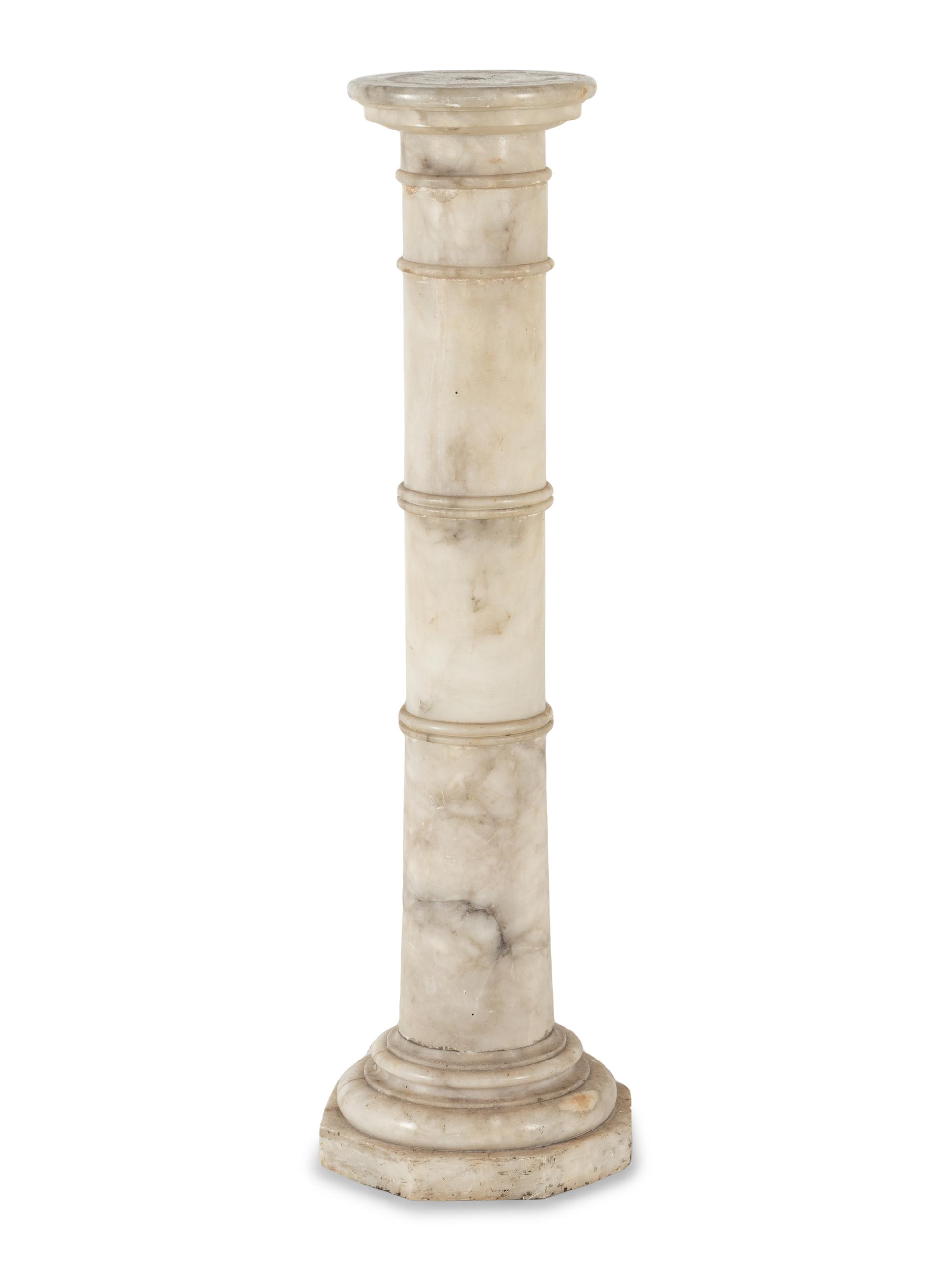 A Continental Marble Pedestal