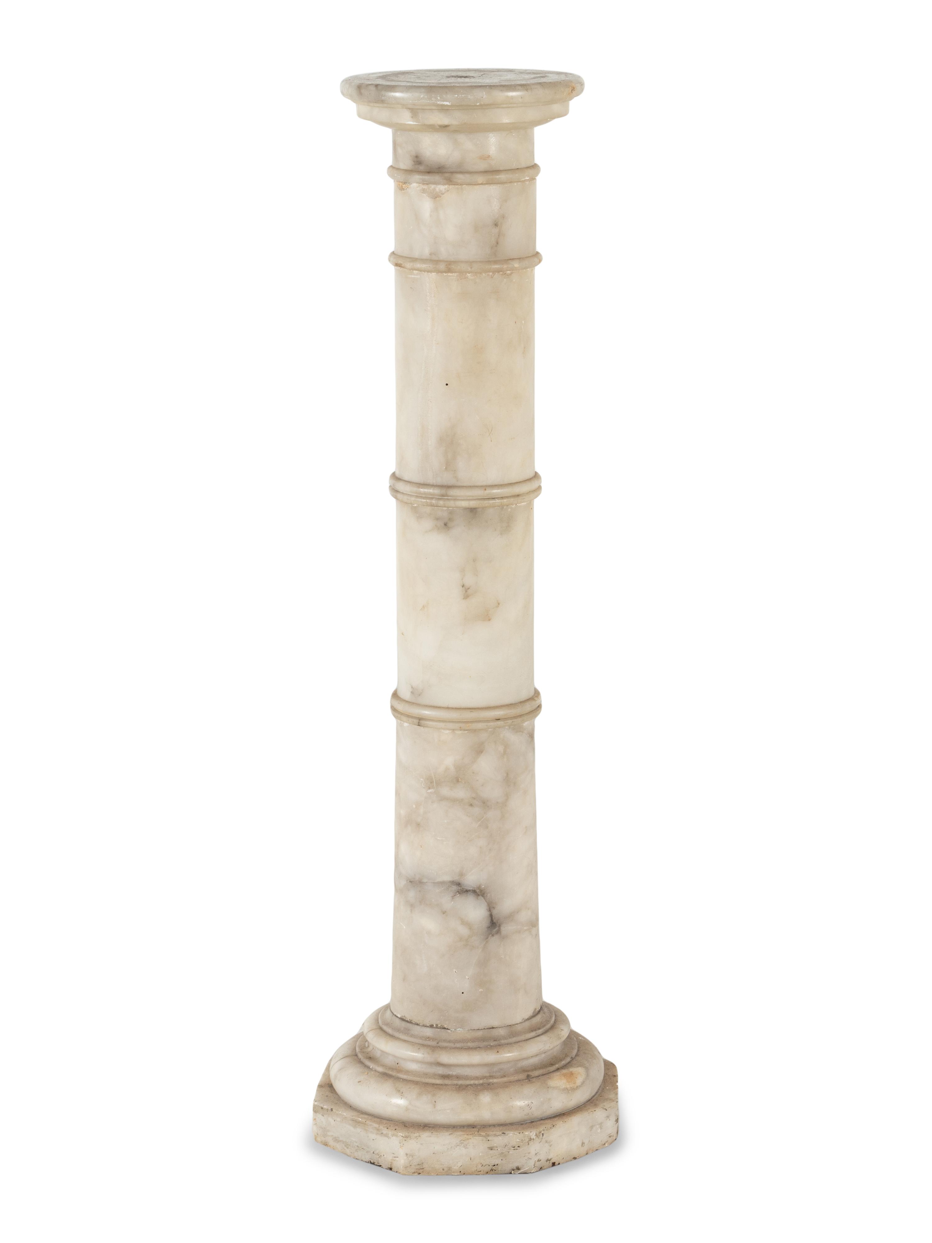 A Continental Marble Pedestal