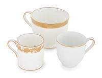 An Assembled Collection of Gilt-Edged Porcelain Dinnerware