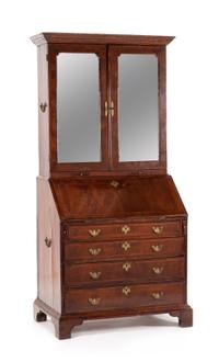 A George III Mahogany Secretary Height 81 x width 39 x depth 24 inches. — 18TH CENTURY