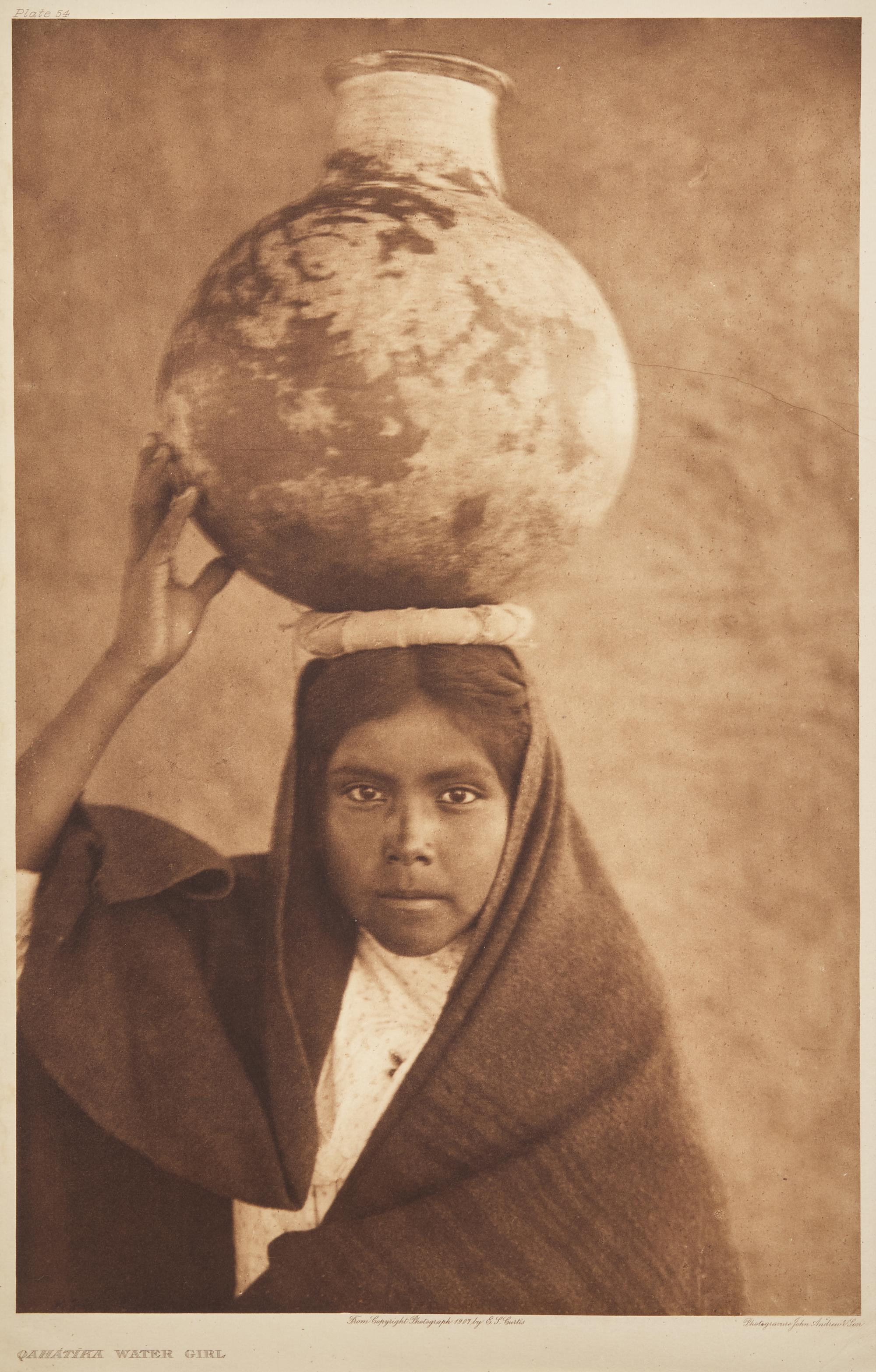 Edward Curtis (American, 1868-1952) — Qahatika Water Girl , 1907