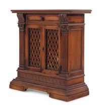 An Italian Baroque Style Walnut Cabinet