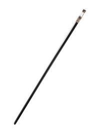 An English Silver Mounted Ebony Scent Flask Walking Stick