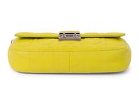 Christian Dior Yellow Cannage Clutch