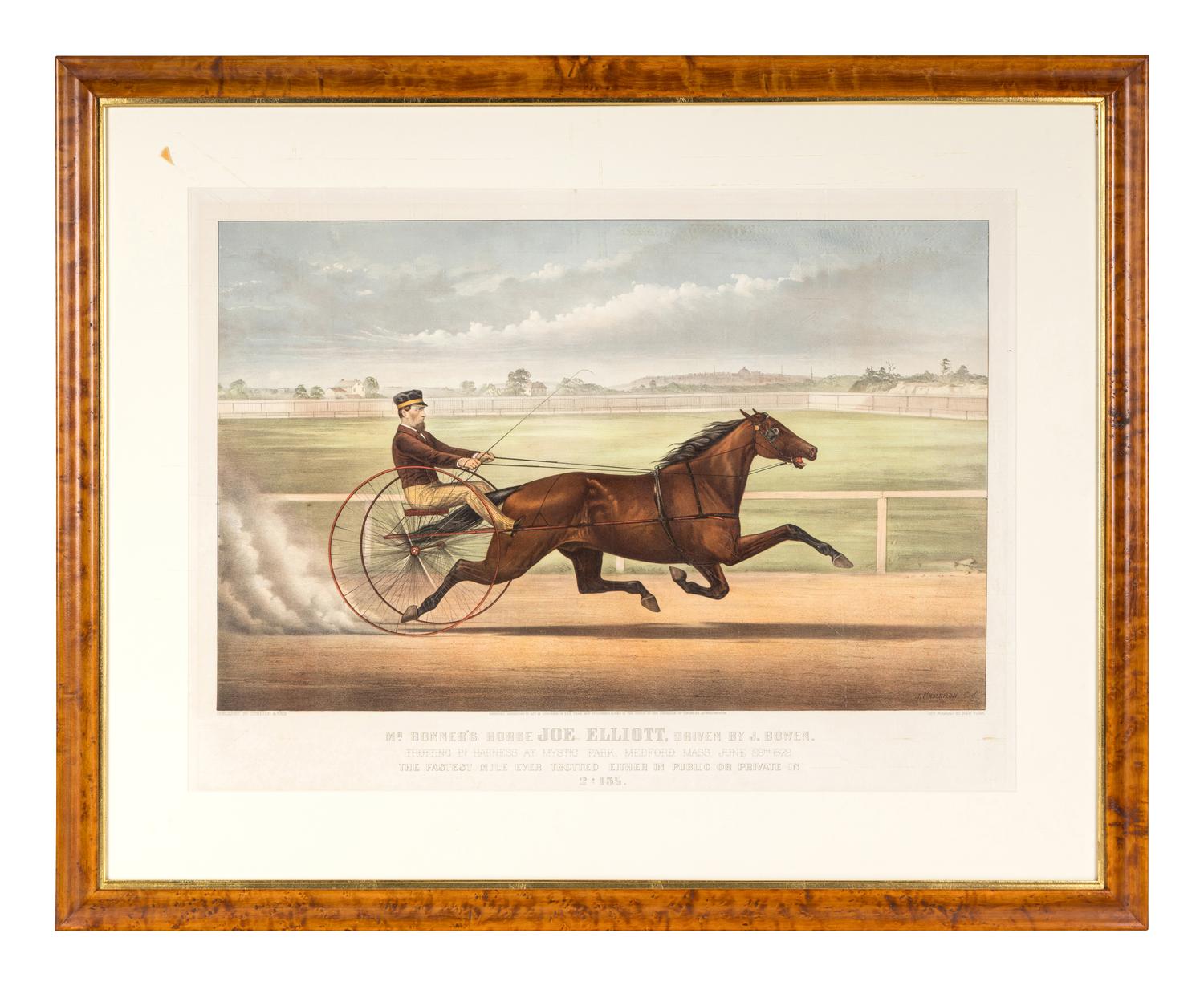 [HORSE RACING SCENES] -- CURRIER and IVES, publishers -- After John Cameron, J. McAuliffe, or Louis Maurer