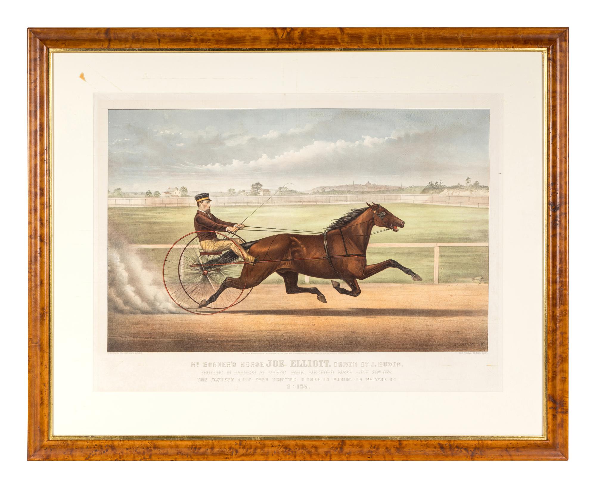 [HORSE RACING SCENES] -- CURRIER and IVES, publishers -- After John Cameron, J. McAuliffe, or Louis Maurer
