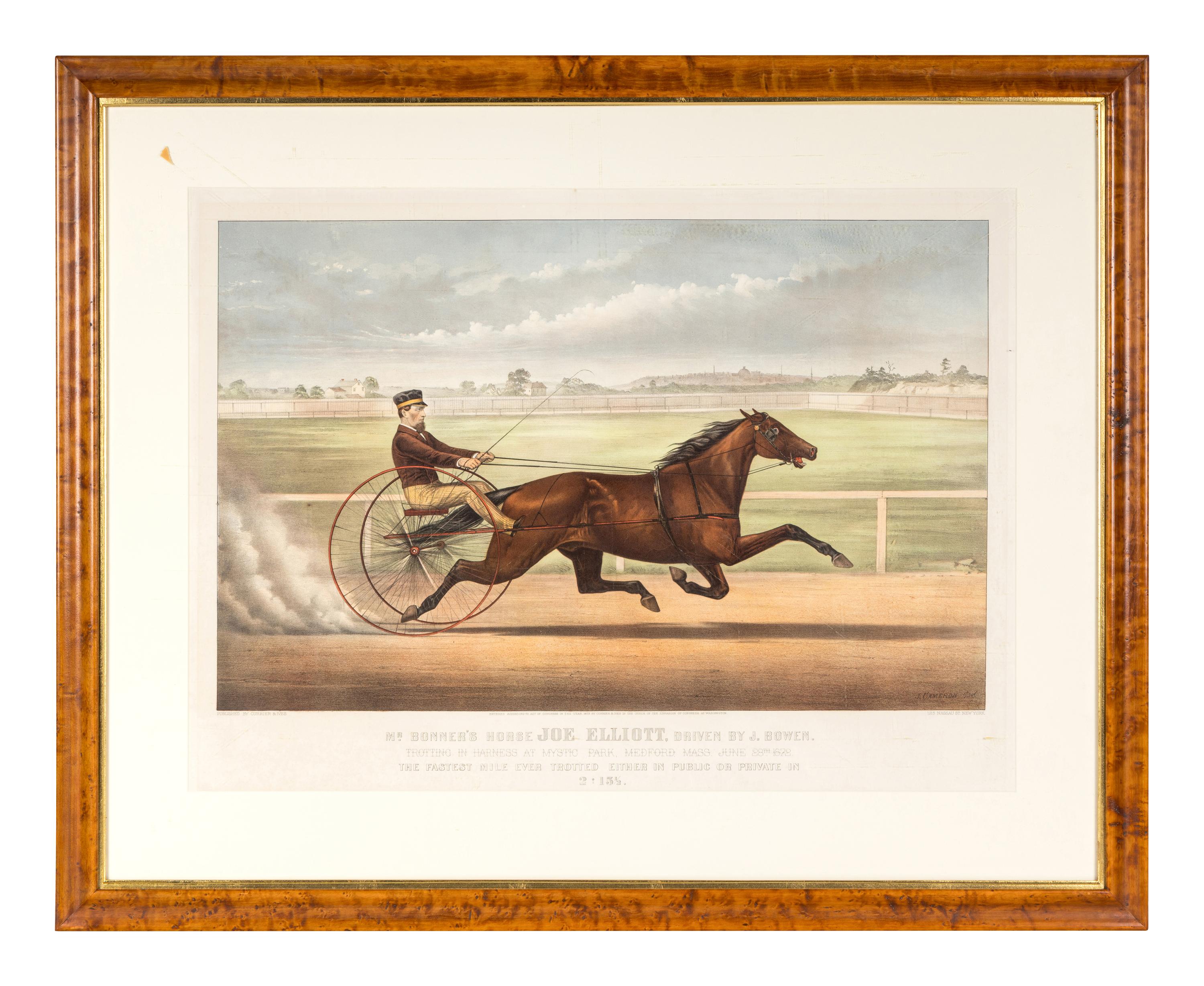 [HORSE RACING SCENES] -- CURRIER and IVES, publishers -- After John Cameron, J. McAuliffe, or Louis Maurer