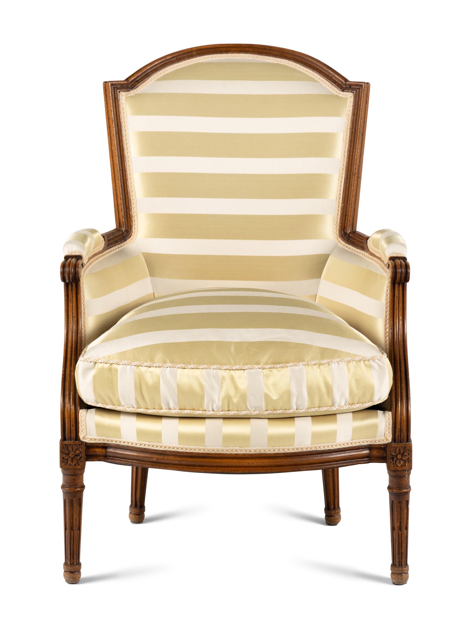 A Louis XVI Style Beechwood Bergère