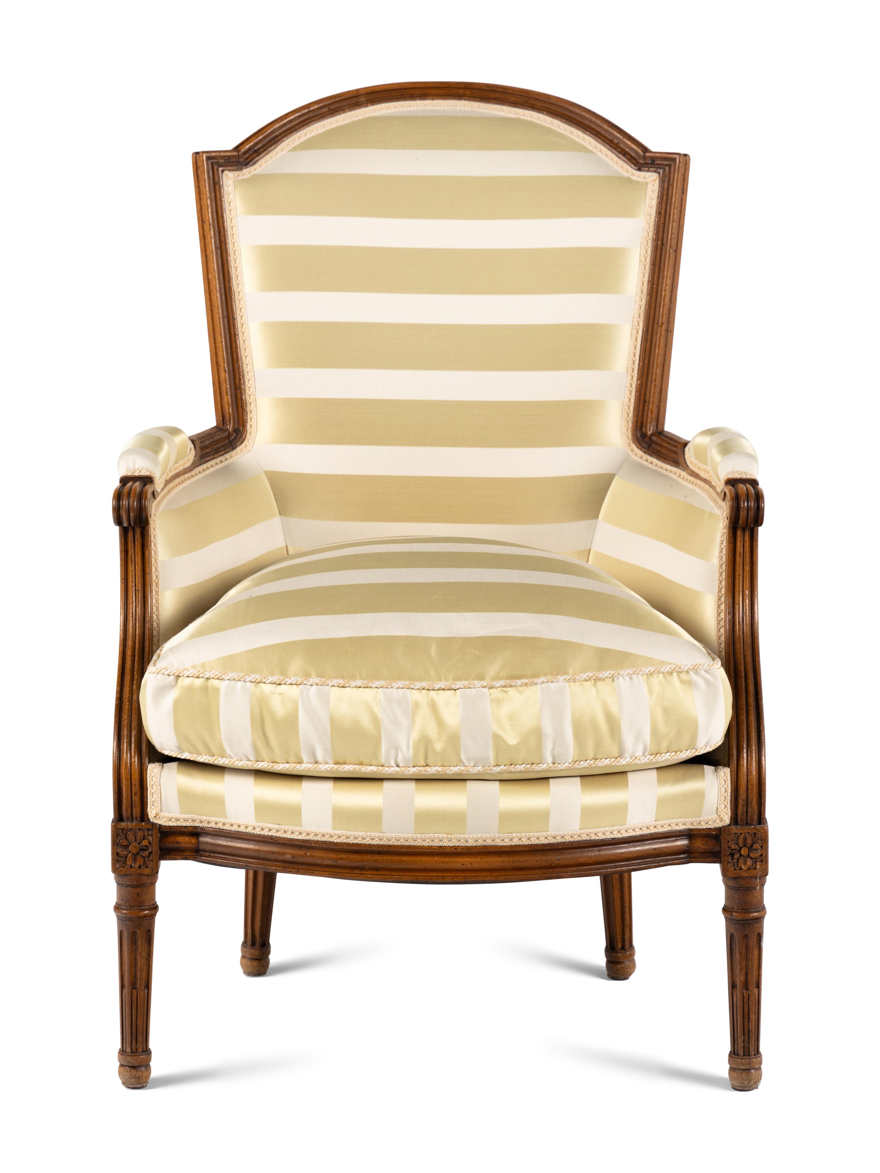 A Louis XVI Style Beechwood Bergère