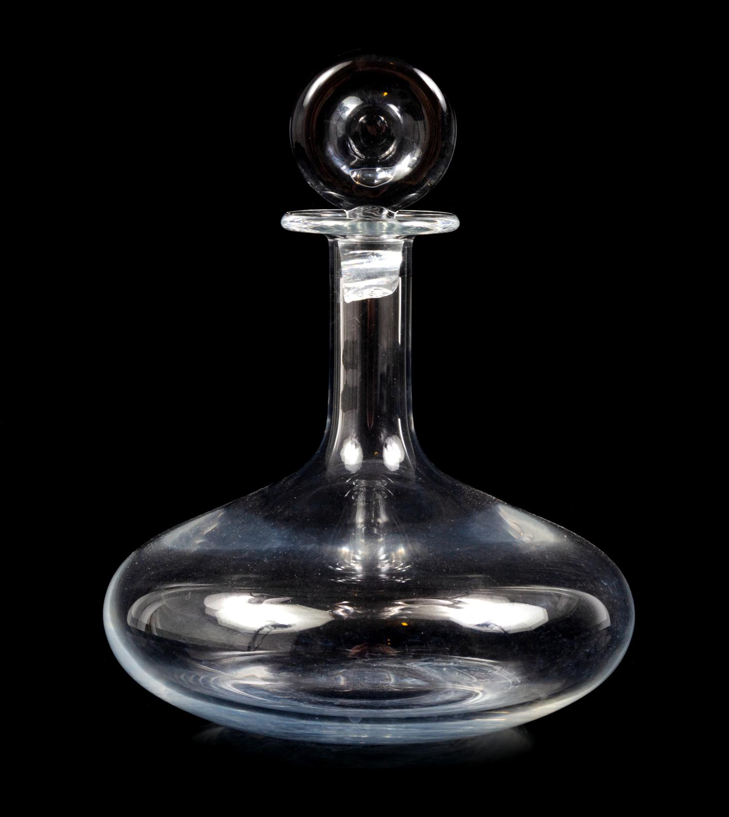 A Baccarat Glass Ship's Decanter