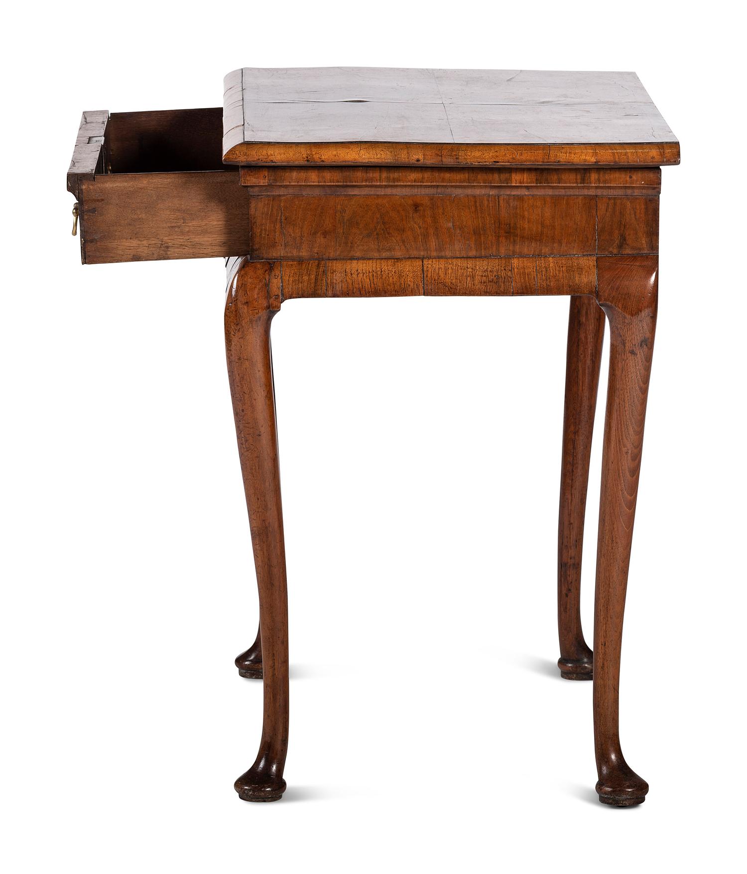 A Queen Anne Walnut Side Table