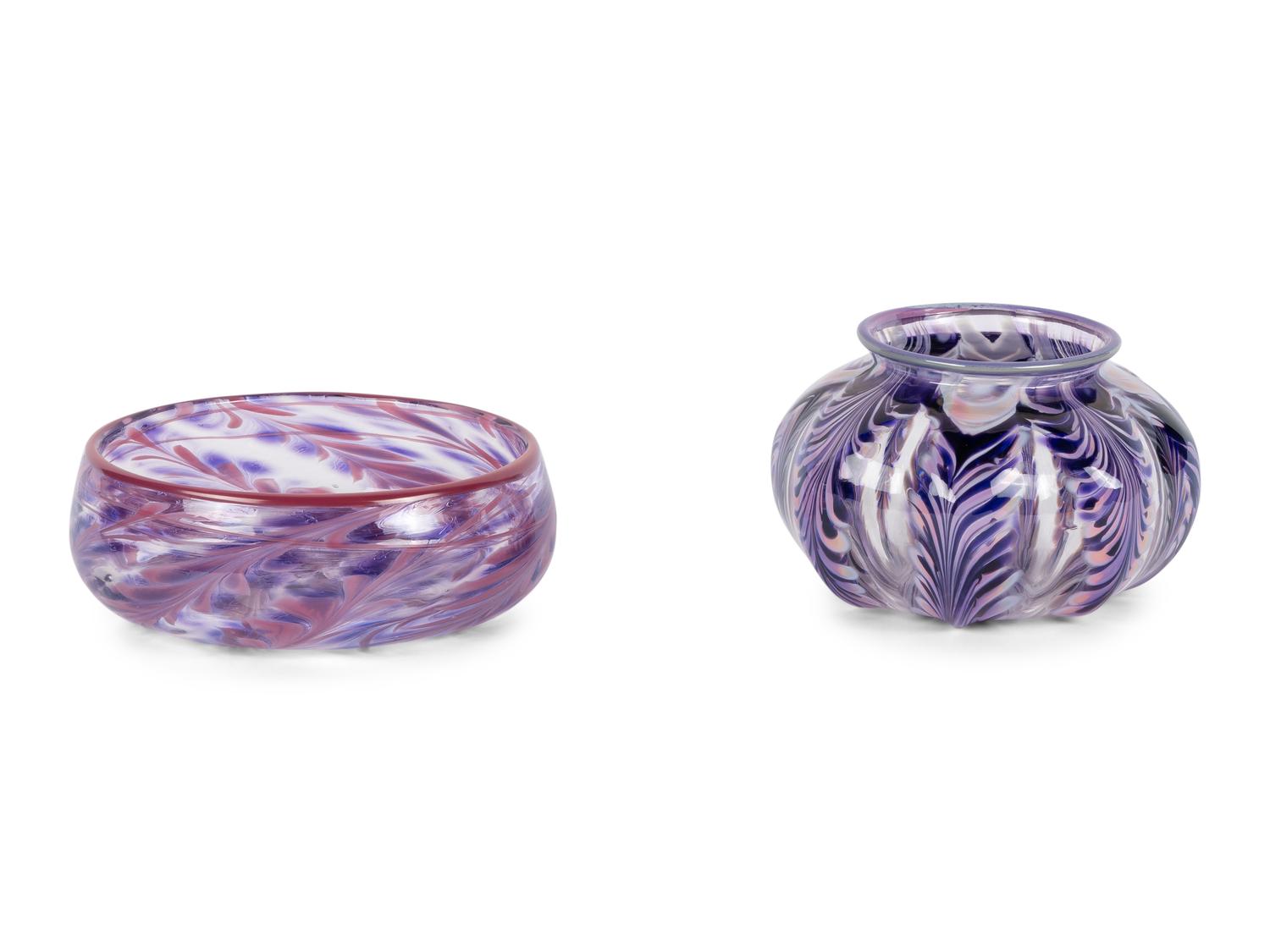 Two Contemporary Glass Articles