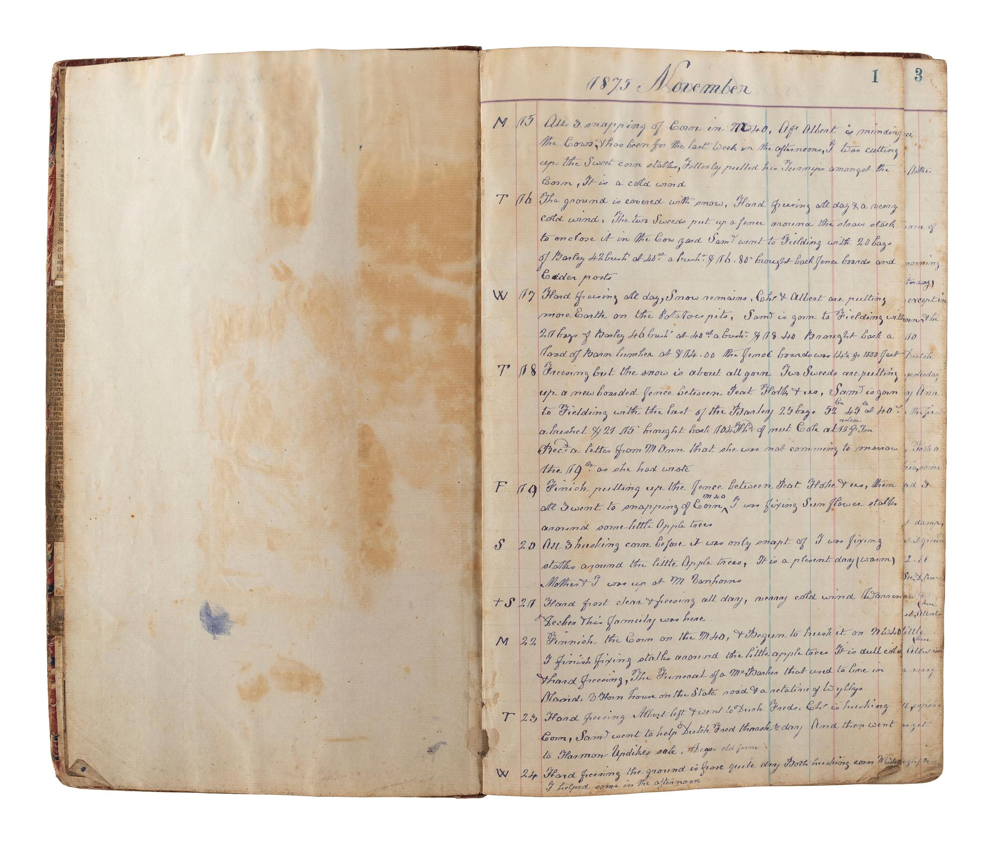 [WESTWARD EXPANSION]. A collection of 19th century diaries, journals, and letters highlighted by the Weldon family settlers' archive.