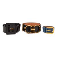 Three Designer Belts