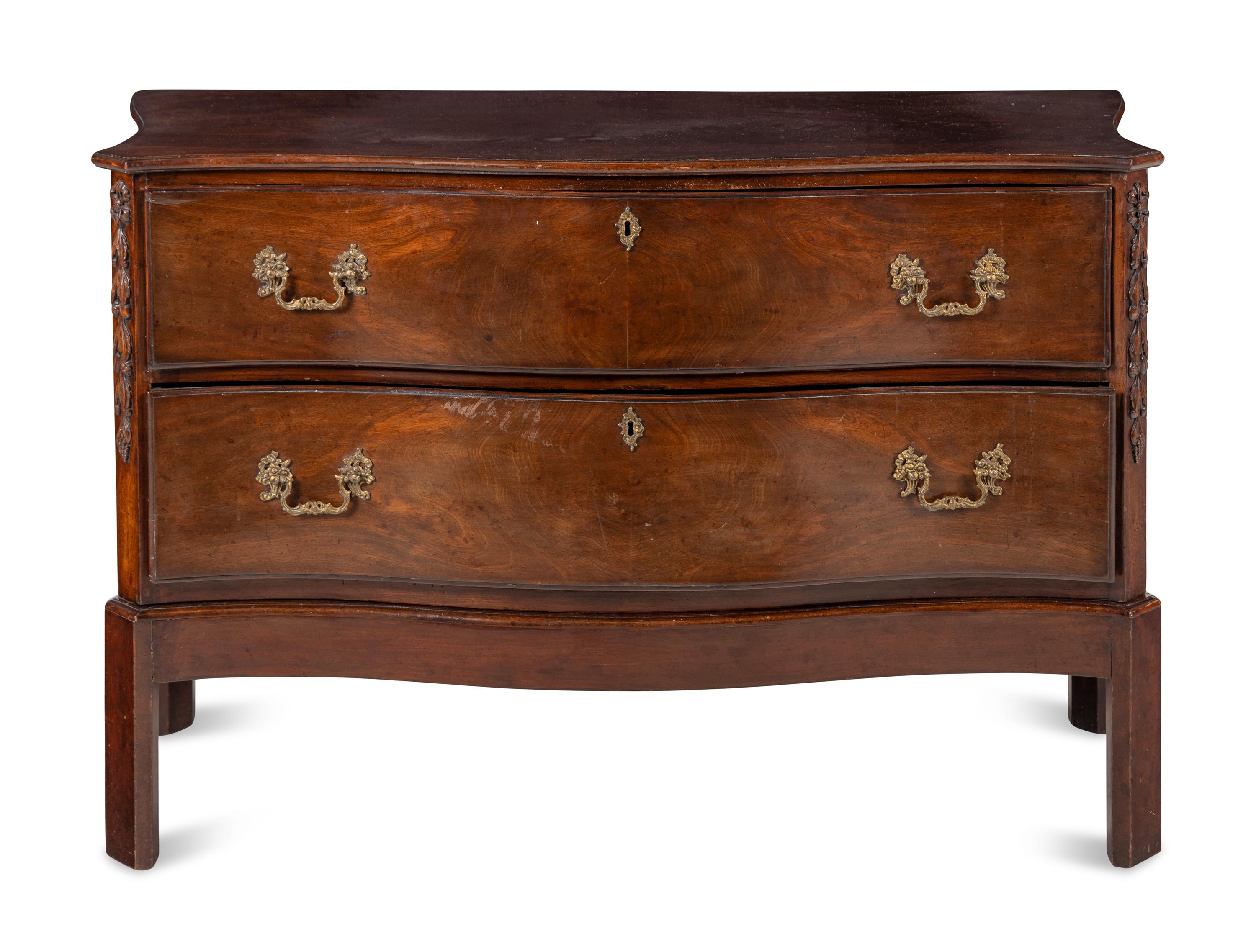 A George IV Mahogany Chest-on-Stand