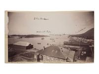 [NATIVE AMERICANS] -- [SOUTHWEST & ALASKA]. A group of 6 photographs, incl. female Native American subjects and view of Sitka, Alaska, incl. Indian Town.