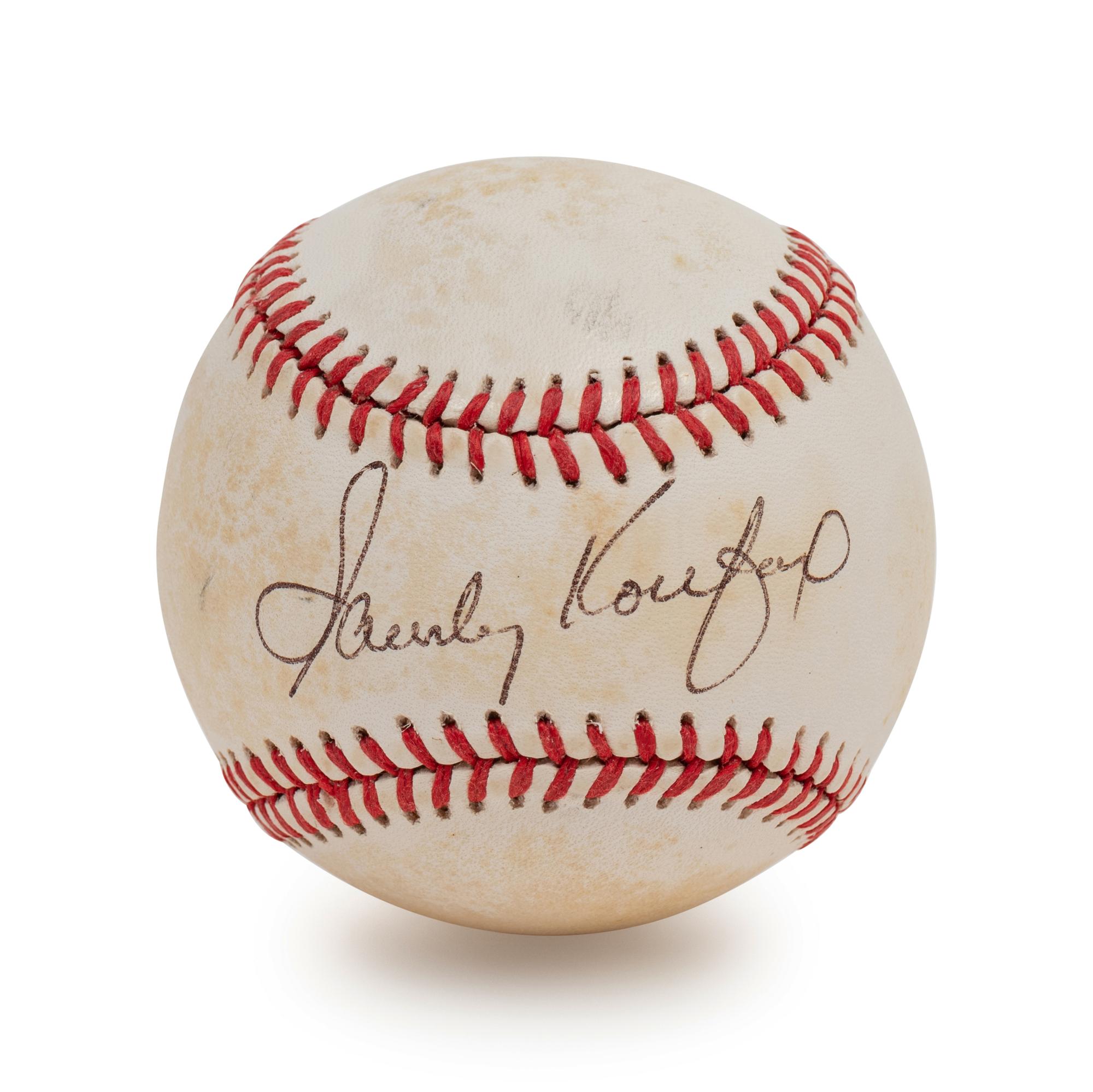 A Sandy Koufax Signed Autograph Baseball (BAS Beckett Authentication Services Certified)