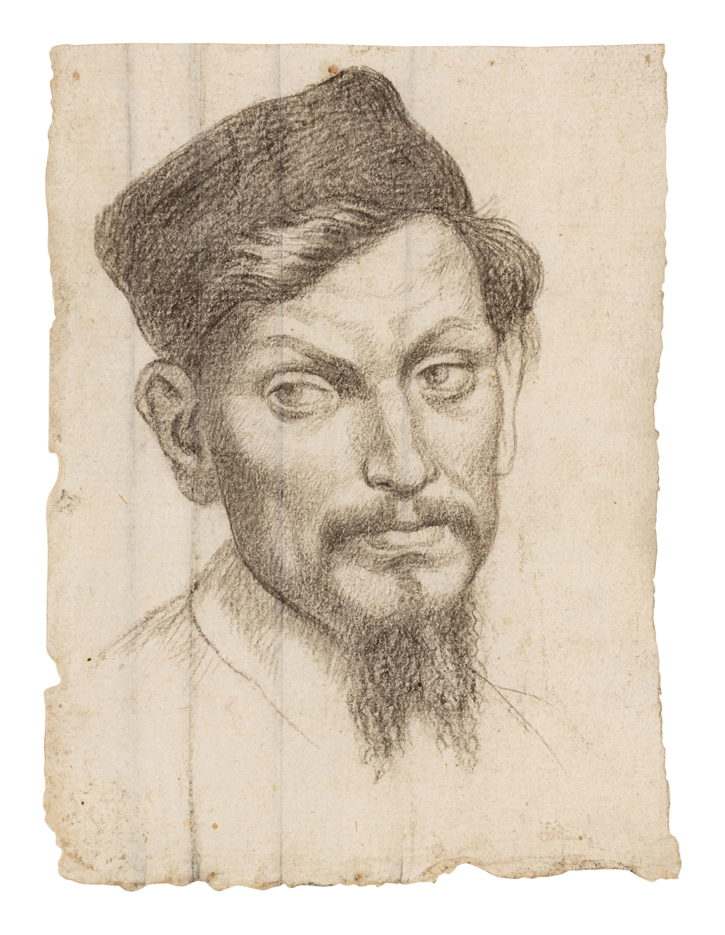 Portrait of a Bearded Man Wearing a Hat