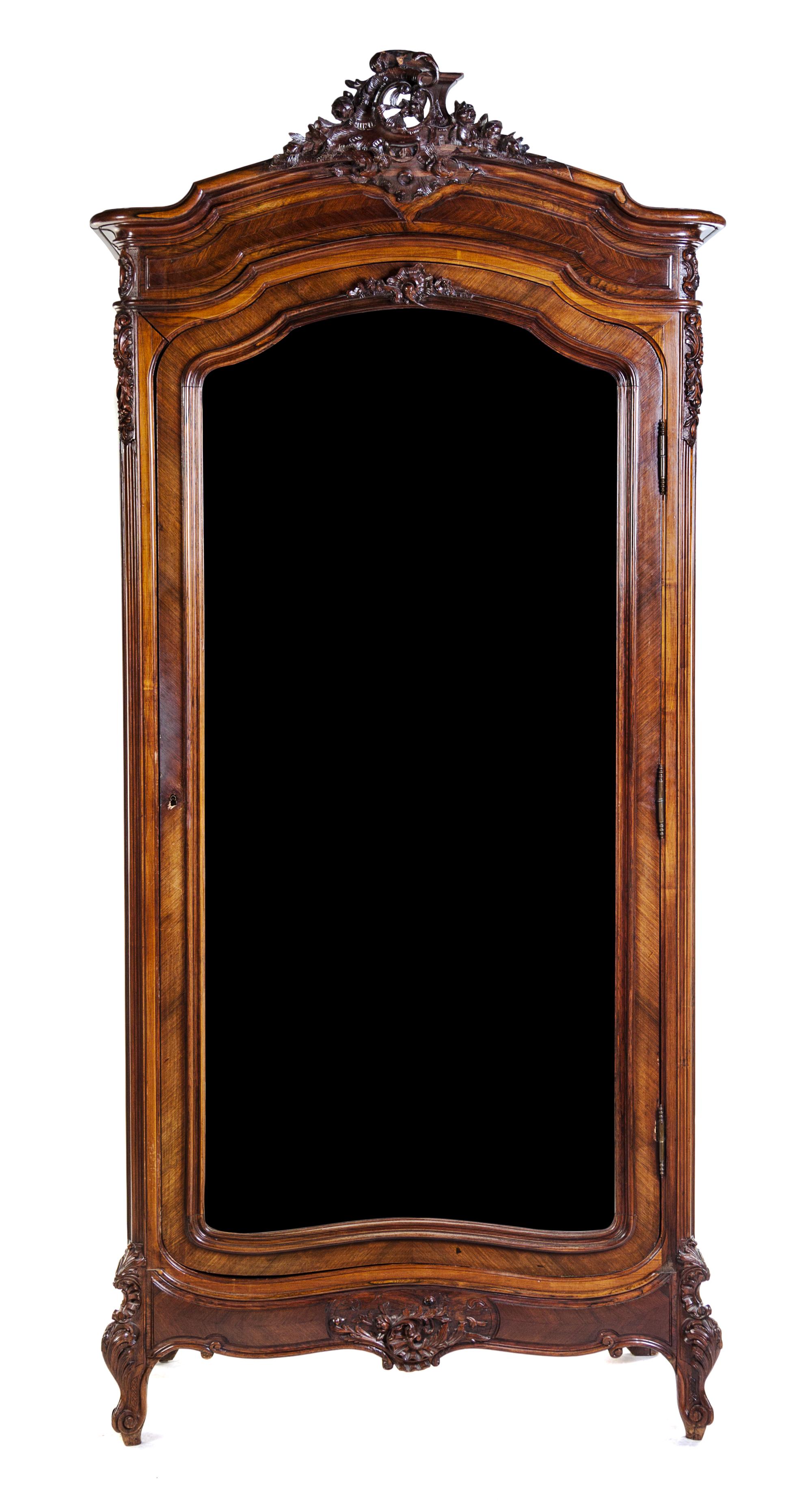 A Louis XV Style Armoire Height 94 1/2 x width 43 x depth 25 inches.